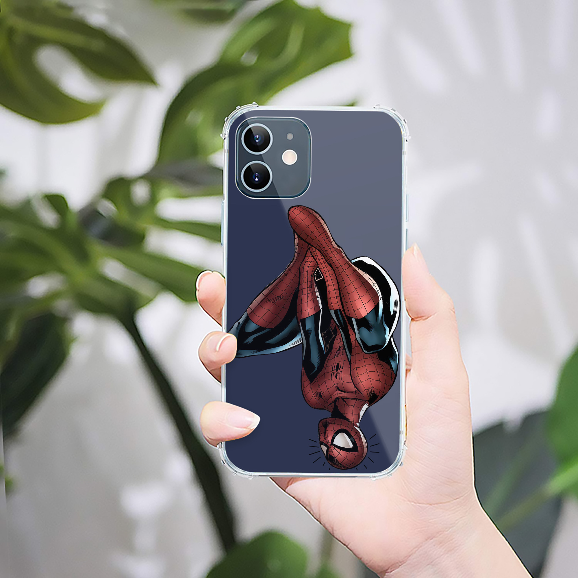 （画像用） Spider Man スパイダーマン 【iPhone 12シリーズ対応】透明スマホケース（クリアソフトケース）
